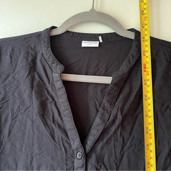 Jacqueline de Yong Black Long Popover Tunic Shirt 3/4 Sleeve EU 34 (XS-S) - Picture 9 of 12